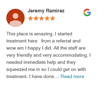 Jeremy review for Vital Chiropractic Center on Google