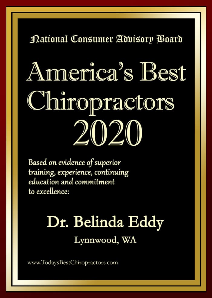 America's Best Chiropractor 2020 award