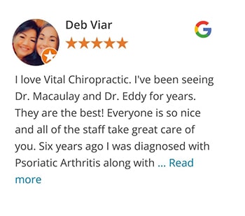 Deb review for Vital Mill Creek Chiropractic on Google